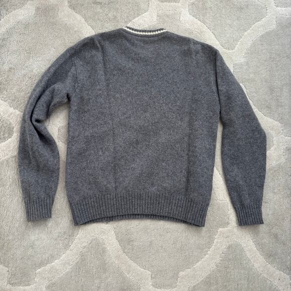 UNITED COLORS OF BENETTON "NEVER ENOUGH" WOOL PULLOVER SWEATER MEN SIZE LARGE - Picture 5 of 9
